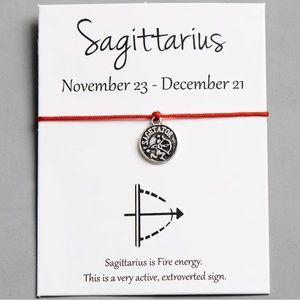 Sagittarius ♐️ Astrology Zodiac Constellation Wish Bracelet Birthday Jewelry